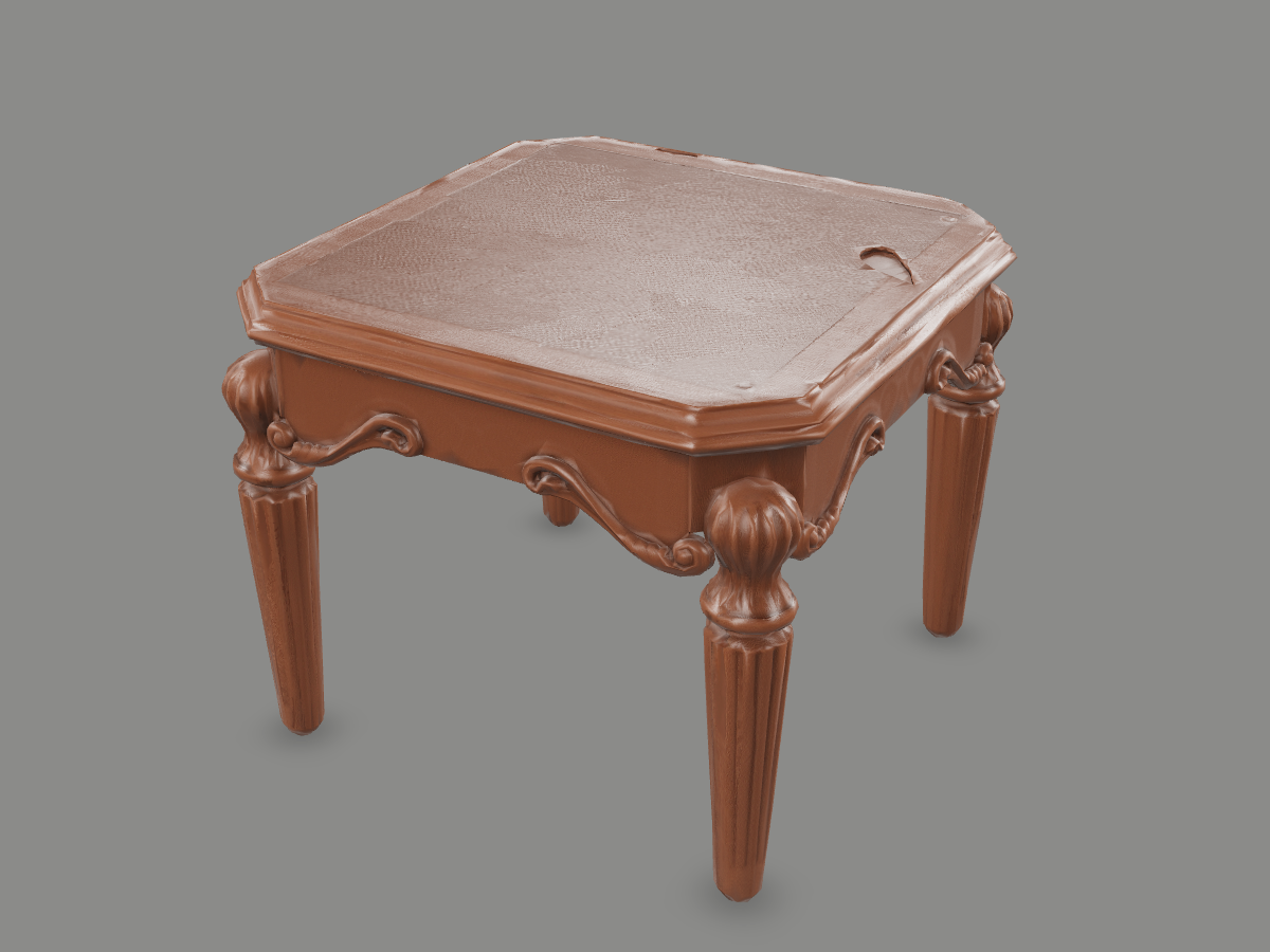 Fahrenheit Guéridon — Carved side table